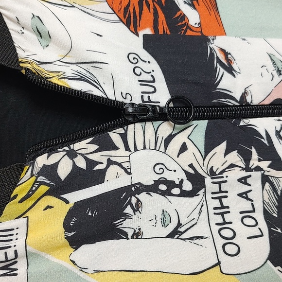 Zara Comic Print Bomber Jacket Men's XL - Picture 5 of 9